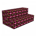 thumbnail image 1 of Valentine's Day Foldable Mattress, Dots and Hearts, 78.7" x 47.2", Ruby Pink, by Ambesonne, 1 of 6
