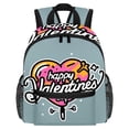 thumbnail image 1 of Valentine's Day Font Adjustable Shoulder Strap Beach Backpack with Large Capacity, Printed Design, Lightweight, 1 of 6