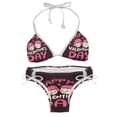 thumbnail image 1 of Valentine's Day Font Adjustable Strap Bikini Set with Detachable Sponge, Two-Pack - Ideal for Beach and Pool Parties, 1 of 6