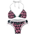 thumbnail image 1 of Valentine's Day Font Detachable Sponge Adjustable Strap Bikini Set - Two-Pack - Versatile Swimwear for All Occasions!, 1 of 6