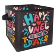 thumbnail image 1 of Valentine's Day Font Foldable Storage Cubes with Handle, 10.8"x10.5"x10.6", Large Capacity Storage Containers for Toy Box, 1 of 6