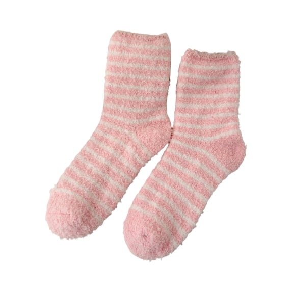Valentine's Day Fuzzy Socks for Women Fluffy Women Cozy Sock Warm Slipper Home Sleeping Sock for Womens(F)