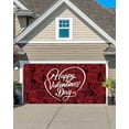 thumbnail image 1 of Valentine''s Day Garage Door Banner Cover 6 x 13 ft, Happy Valentine''s Day Red Rose Valentine''s Day Garage Door Decorations Valentine''s Day Backdrop Decor for Wedding Anniversary Party, 1 of 6