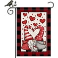 thumbnail image 1 of Valentine''s Day Garden Flag 12.5 x 18 Inch, Hearts Gnomes Double Sided Decorative Flag For Outside Yard Lawn Outdoor Decoration GB006-12, 1 of 4