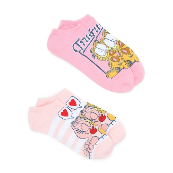 Garfield Women's No Show Socks Gift Set, 2-Pack