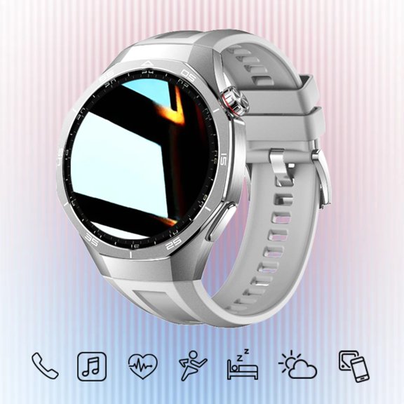 Valentine's Day Gift 2026 Round Smart Watch, 2.01" HD Display, Bluetooth Calling, Games Calculator Weather, Multi Sport Sleep Monitor, iOS Android Unisex