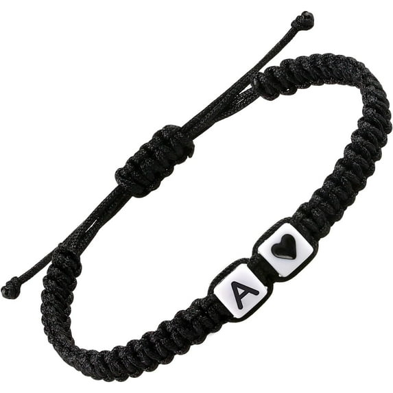 Valentine's Day Gift Birthday Gift Ideas Letter Initial Bracelet for Men Women Teens Son Daughter,Cute Anniversary Matching Couple Bracelets for Him Her Boyfriend Girlfriend