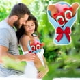 thumbnail image 1 of Valentine's Day Gift Plush Cow Bouquet - Soft Sleeping Doll Stuffed Animal with Floral Wrapping for Kids Adults, Cute Birthday Present and Romantic Surprise Decor, 1 of 7