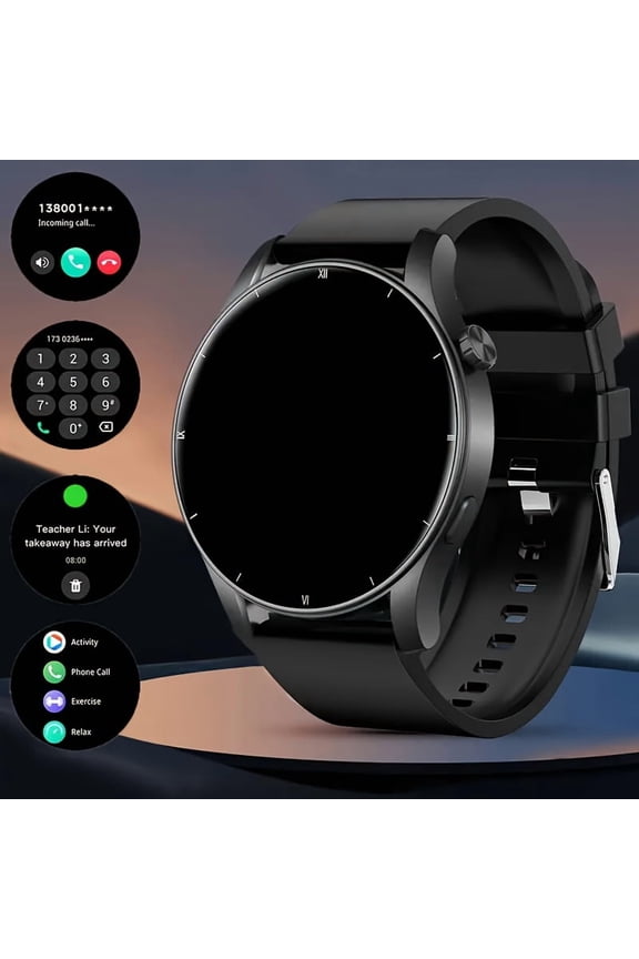 Round Smart Watch 2.01" Large Touch Screen, Bluetooth Calling 100+ Sport Modes Sleep Monitor, Multi Function Fitness Wristband Unisex Perfect Valentine's Day Gift