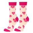 thumbnail image 1 of Valentine‘s Day Gift Socks, Heart Pattern Knit Crew Socks for Her/Him, Cozy Present for February 14th, Anniversary & Love C 1pcs, 1 of 3