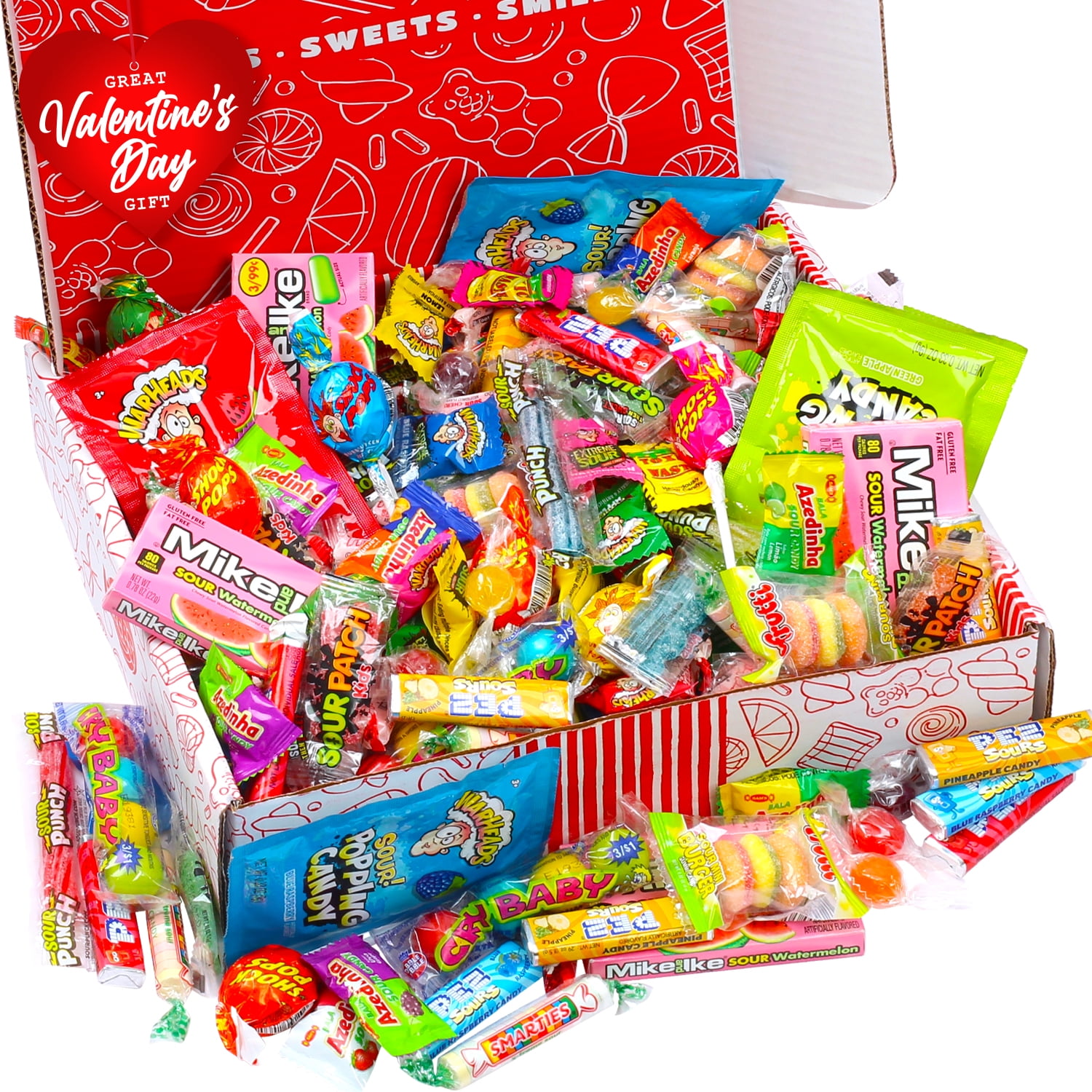 Valentine's Day Gift Sour Candy Variety Pack 3 Pounds Sour Candy