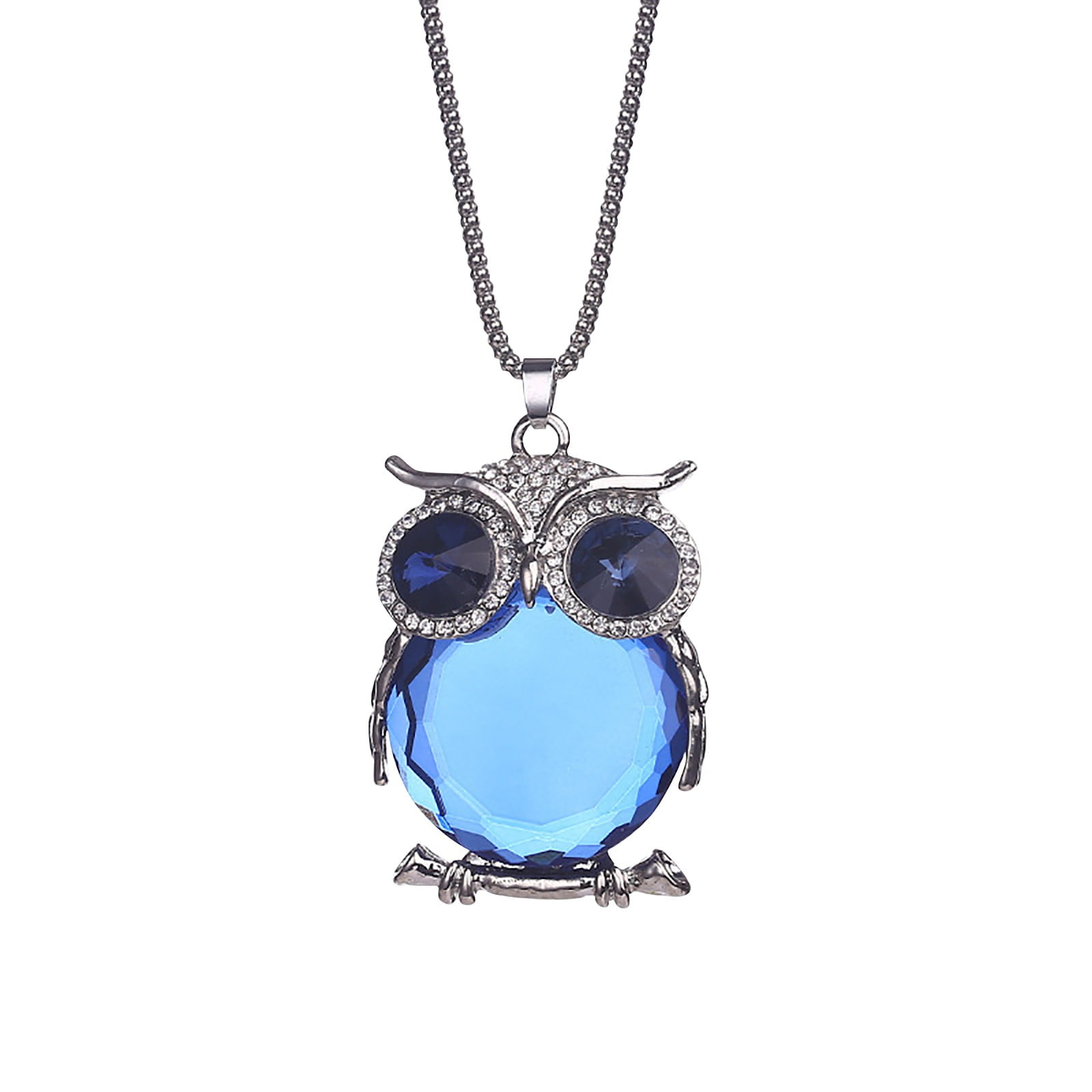 Valentine's Day Gift, Women Small Diamond Necklace Necklace, Owl