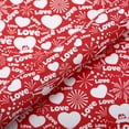 thumbnail image 1 of Valentine's Day Gift Wrap Valentine's Day Wrapping Paper Mini Roll 19x27 Inch Red Heart Traditional Holiday Gift Wrap Paper for Wedding Anniversary Birthday Baby Shower Mothers Day Galentines Day, 1 of 6
