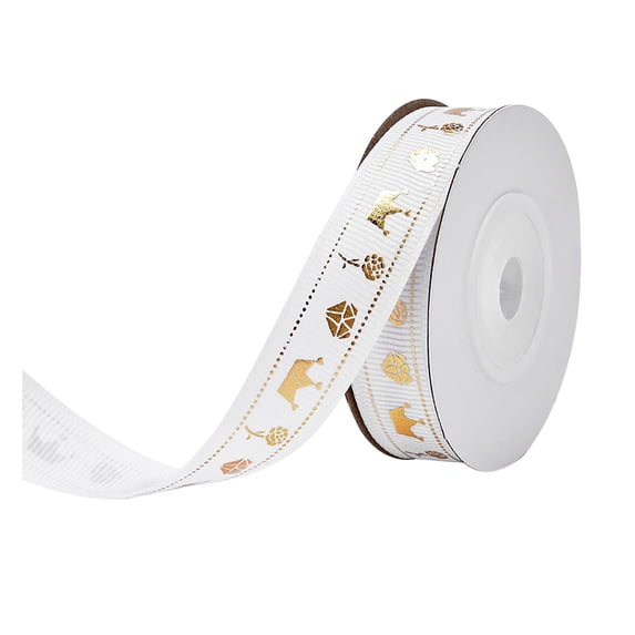 Valentine's Day Gift Wrapping Ribbon, Heart Pattern Gift Box Ribbon, Durable Fabric Wedding Ribbon for Anniversary Valentine Ribbon, DIY Crafts Romantic Ribbon for Cake Banding & Wedding Decor