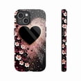 thumbnail image 1 of Valentine’s Day Gift for Women Elegant Heart Floral Sparkle Phone Case Compatible with iPhone 11/12/13/14/15/16 (Pro Max/Plus), 1 of 9