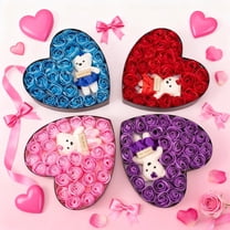 Valentine‘s Day Gifts For Her Artificial Soap Flower Floral Scented Soap Rose Petals Aromatherapy Bath Gift Set for Women Mom 6 Essential Oil Soap Roses for Birthdays,Valentine's & Christmas