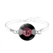 GASUE001 Valentine's Day Gifts：Fashion Vinyl Record Bracelet Music Album Bracelet Moldy Hand Jewelry , B