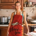 thumbnail image 1 of Valentine's Day Gifts for Her Happy Valentine's Day Apron Heart Cotton Aprons for women Kitchen Chef Apron for women Cooking Gardening Server Waitress Grill Baking BBQ Adjustable Aprons for Women Men, 1 of 2