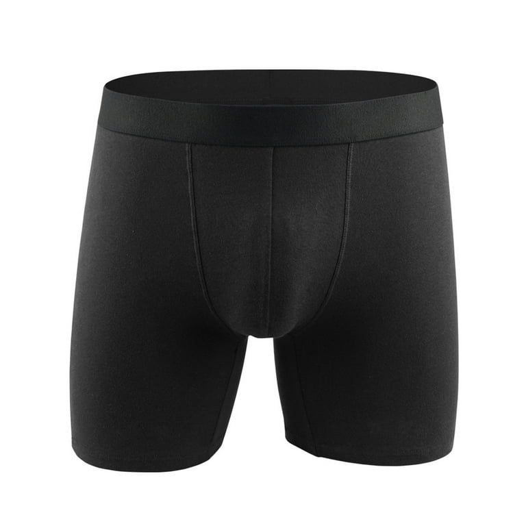 Valentine's Day Gifts for Him Meitianfacai Men's Underwear Men's Underwear  Cotton Large Size Fatty Men's Boxer Underpants Extra Long Sport Solid Color