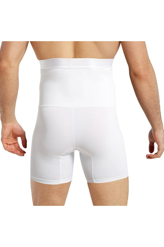 Valentine's Day Gifts for Him Meitianfacai Mens Underwear Men High-waisted Abdomen Pants Shaping Pressure Waist Thin Hip Pants Boxer Briefs Mens Underwear White