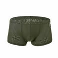 thumbnail image 1 of Valentine's Day Gifts for Him Meitianfacai Underwear Ring Panties Fashion Breathable Nylon Mesh Thong Cool And Comfortable B Oxers Mens Boxer Briefs Green, 1 of 3