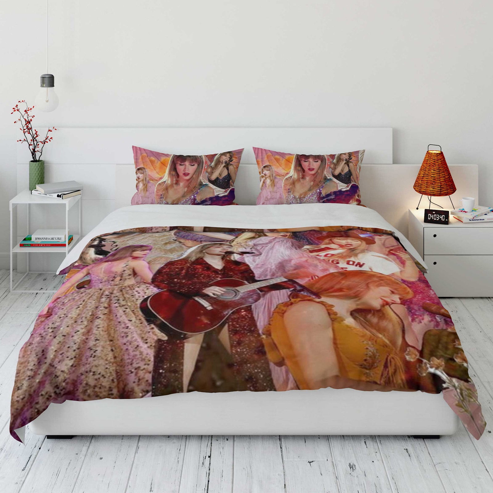 Valentine's Day Gifts: Taylor Swift Bedding Sets, Taylor Swift Room Decor,  Peripheral Print Super Soft Brushed Microfiber Comfortable Set Equipped  with Zipper Closure and Two Pillowcases 