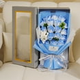 thumbnail image 1 of Valentine's Day Gifts for Teachers Preserved Flowers Bouquet Blue Rose Bouquets Birthday Flowers Gifts for Women Mom Grandma Wife Friends Romantic Gifts for Valentine's Day Birthday Anniversary, 1 of 6