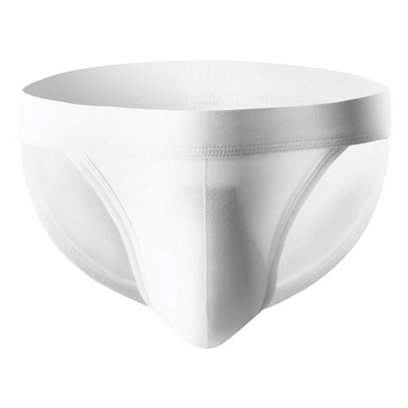 Valentine's Day Gifts for Him Meitianfacai Men's Underwear Men Casual Fashion Solid Low Waist High Fork Pants Briefs Underwear Mens Underwear White