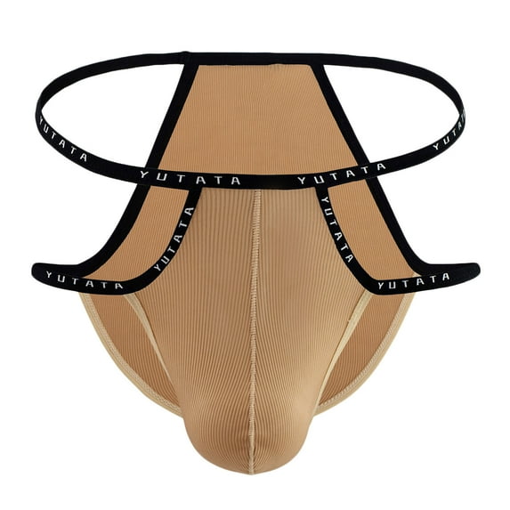 Valentine's Day Gifts for Him Meitianfacai Mens Underwear Men Casual Fashion Solid Underwear Mesh Striped Low Waist Briefs Mens Underwear Briefs