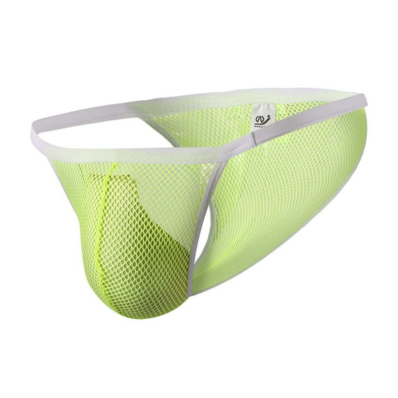 Valentine's Day Gifts for Him Meitianfacai Underwear Men's Solid Color Low Waist Briefs Underpants Mens Underwear Green