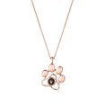 thumbnail image 1 of Valentine's Day Gifts for Woman 100 Ianguages I Iove You Projection Necklace Pet Photo Necklace Accessories Gift Rose Gold, 1 of 2