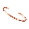 thumbnail image 1 of Valentine's Day Gifts for Woman Don'T Look Back Inspirational Lettering Cuff Lettering Bracelet Rose Gold, 1 of 1