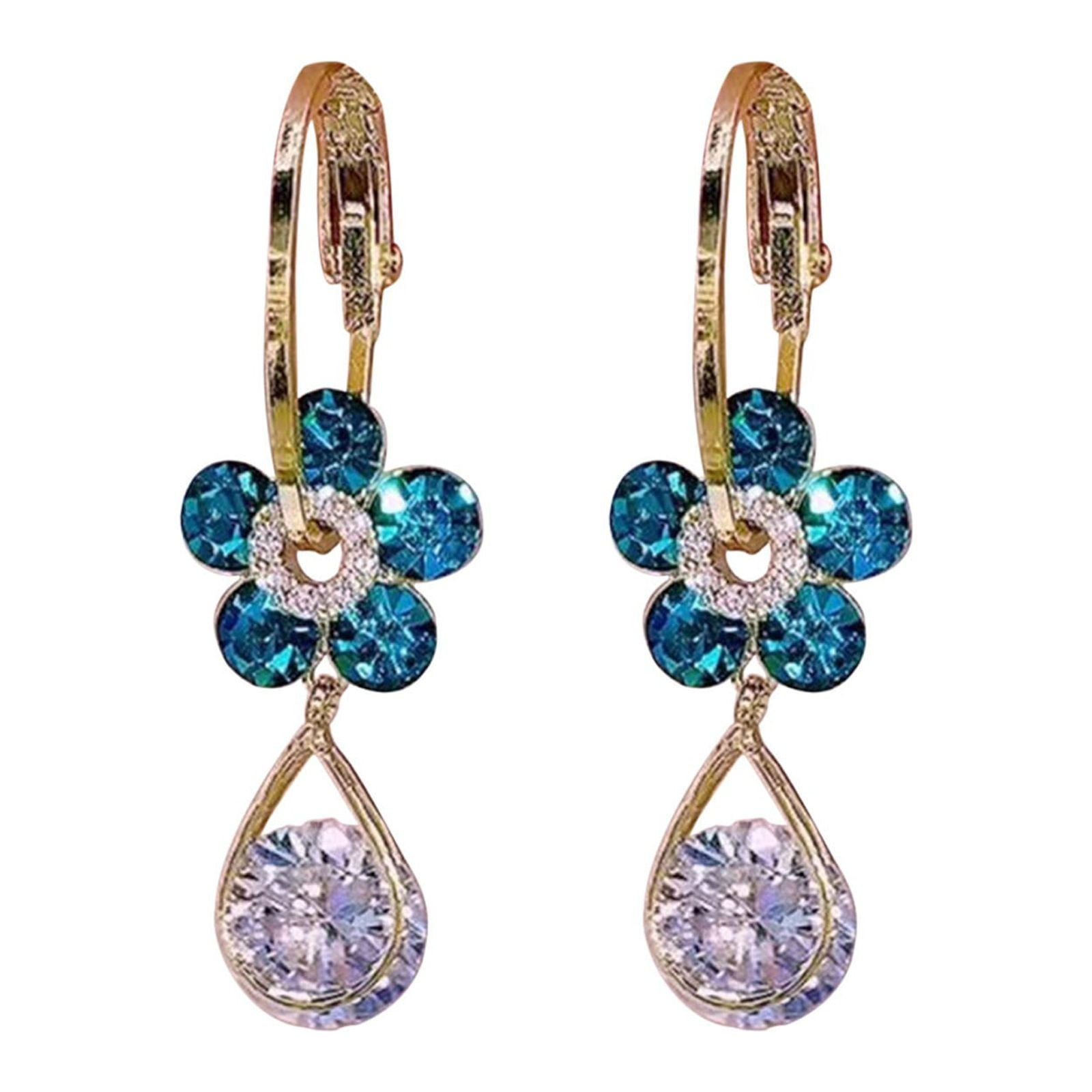 アクセサリー aflogical jewelrys Long Skinny Organic Shaped Faceted Stone Drops- EJ2083