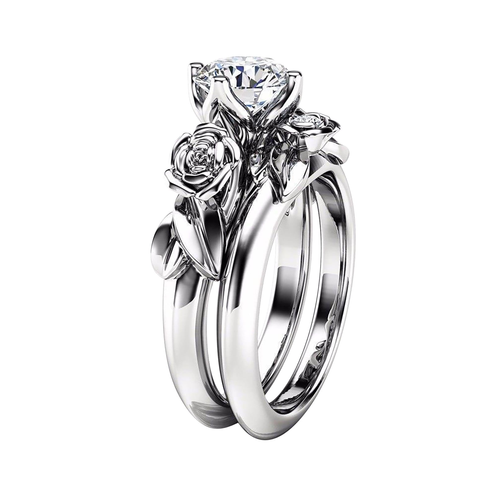 Valentine's Day Gifts for Woman Ladies Fashion Rose Flower Diamond ...