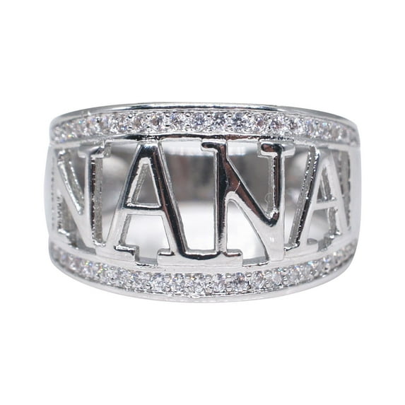 Valentine's Day Gifts for Woman Mother'S Day Gift For Nana'S Grandmother With Diamond Silver 7