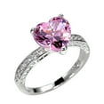 thumbnail image 1 of Valentine's Day Gifts for Woman New Wedding Ring Inlaid With Heart-Shaped Diamond Zircon Ring Women'S Engagement Jewelry B 7#, 1 of 6