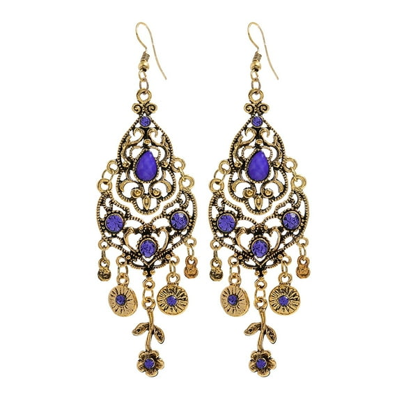 Valentine's Day Gifts for Woman Women Retro Boho Multicolor Chandelier Ethic Bohemian Party Earrings Ear Hook Drop B