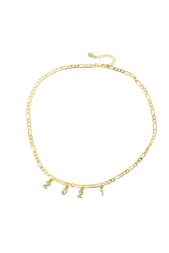 Valentine's Day Gifts for Woman Year Of Birth Women'S Filled With Personalized Necklace Beach Feet Jewelry Gold