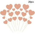 thumbnail image 1 of Valentine's Day Glitter Heart Cake Toppers, 20 Pack Party Cake Decorations for Desserts, Holiday Party Supplies for Sweet Treats, Festive Baking Toppers, Heart Shaped Food Decorations, 1 of 6