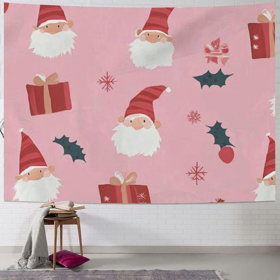 Valentine's Day Gnome Tapestry, Hippie Wall Hanging Tapestry Aesthetic Birthday Holiday Party Art Wall Carpet for Living Room Bedroom Dorm Ceiling Decor AP-163 40x30inch