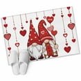 thumbnail image 1 of Valentine's Day Gnome Washable Area Rug 2 x 3 ft Gnome Couple Red White Love Balloon, Soft Non Slip Rugs Stain Repellent Indoor Felt Carpet for Living Dining Room Bedroom Home Office, 1 of 9