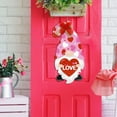 thumbnail image 1 of Valentine's Day Gnome Welcome Sign, Valentines Hanging Wreath Door Sign for Front Door Decor, Red Heart Love Decor Sweet Gnome Door Hanger, for Home Wall Yard Indoor Outdoor Garden Window, 1 of 7
