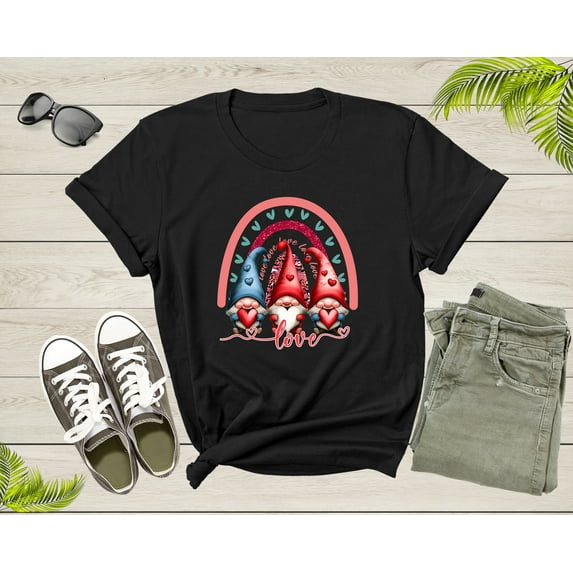 Valentine's Day Gnomes Lovers Gnome Gifts Love Gnome Youth T-shirt Cute Gnome Shirt Valentines Day Gift Love Shirt Gnome Love Heart Tshirt