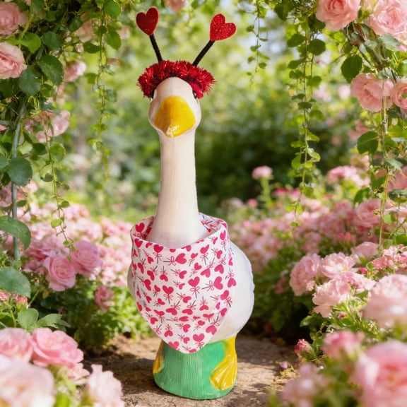 Valentine's Day Goose Outfit Bundle - Fits Large 23" H Statue