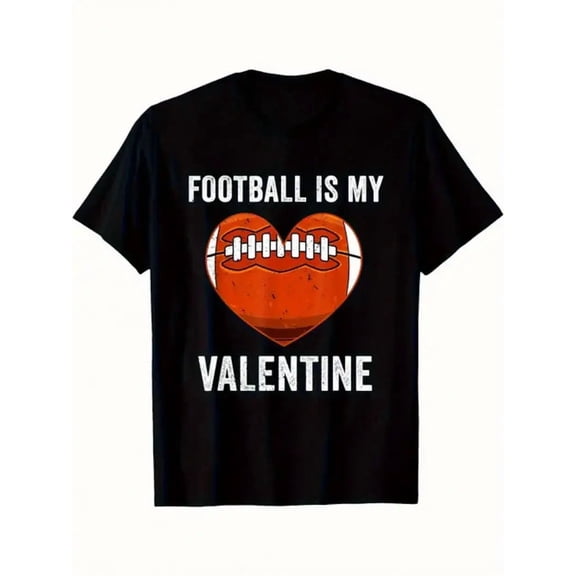 Valentine's Day Graphic T-Shirt - Funny " is My Valentine" Saying with Heart & Laces Design - 100% Cotton Unisex Casual Tee for Men & Women (XXXL Sizes) - Perfect Gift for