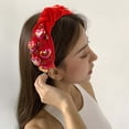 Valentine's Day Hairband Women's Wide Brim Glaze Accessories High End