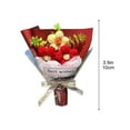 thumbnail image 1 of Valentine's Day Hand Knit Bouquet Fake Flower Bouquet Kit, 1 of 6