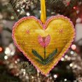 thumbnail image 1 of Valentine's Day Handmade Beaded Heart Ornament – 2D Flat Acrylic Heart-Shaped Decor, Romantic Hanging Pendant for Home Party, 1 of 6