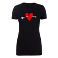 thumbnail image 1 of Valentine's Day Heart Breaker Shirt, Woman's T-shirts, Funny Valentine's Shirt - Broken Heart and Arrow, 1 of 1