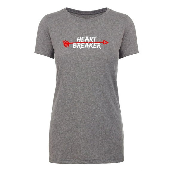 Valentine's Day Heart Breaker T-shirts, Woman's Graphic Tee, Heart Breaker Shirt - Arrow